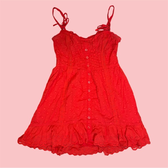 Urban Outfitters Tops - Urban Outfitters Vibrant Red Textured Top